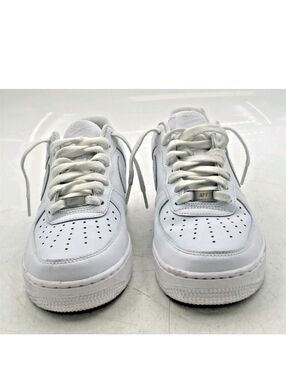 Women's Nike Air force 1 AF1 Triple White Leather Sneaker Size 9.5 Fits mens 8